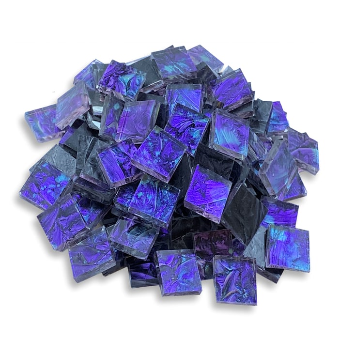 Violet BlueGreen Van Gogh Tile