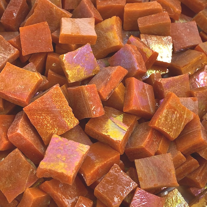 Iridescent Smalti - Orange