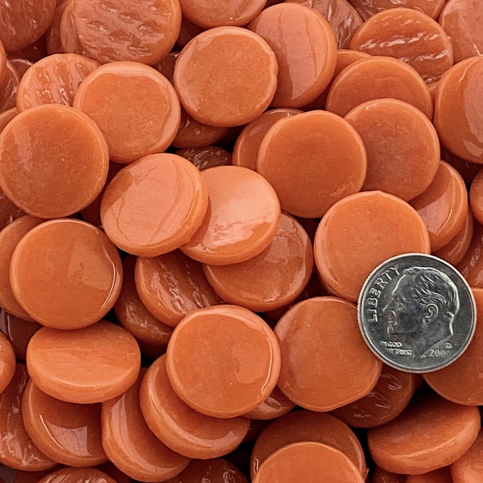 ismet 18mm Penny Rounds ~ KPR105 Soft Orange