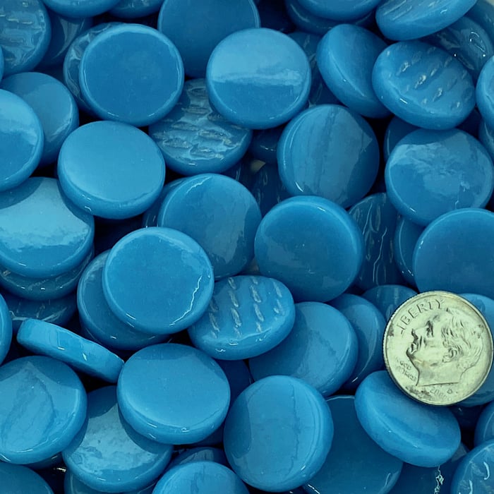 Kismet 18mm Penny Rounds ~ KPR65 Federal Blue