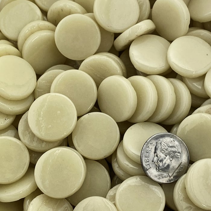 Kismet 18mm Penny Rounds ~ KPR90 Ivory