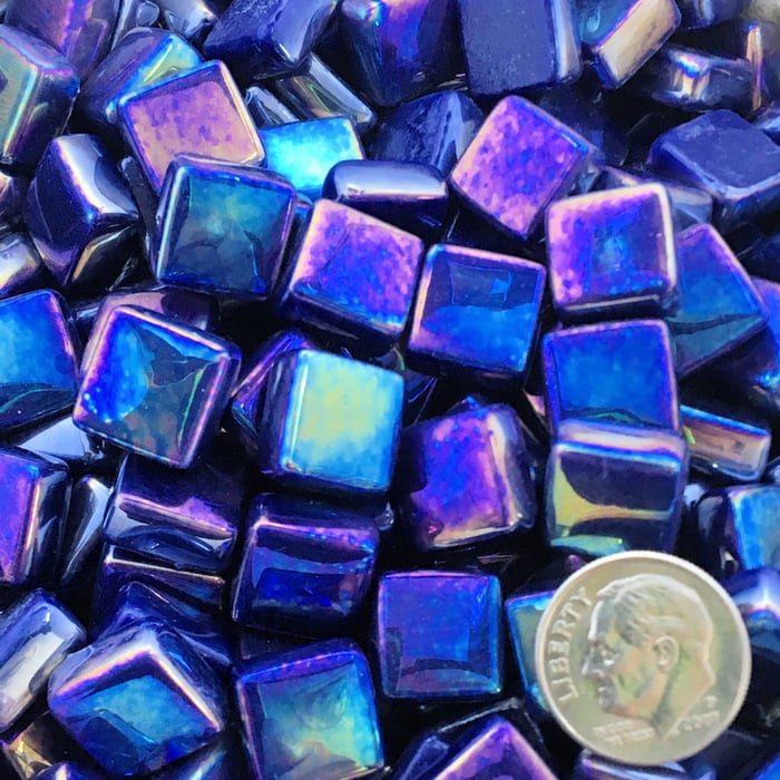 Sweetie Gloss SL05 Iridized Cobalt - Iridized Glass Tile