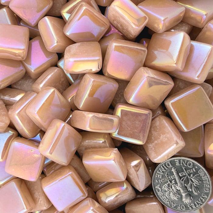 Sweetie Gloss SL77 Iridized Pale Pink - Iridized Glass Tile
