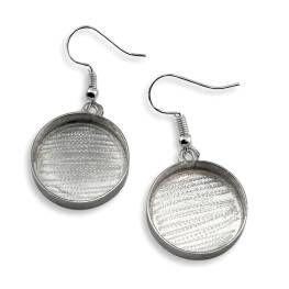 Round Dangle Earring Bezels