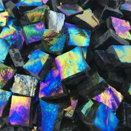 Iridescent Mexican Smalti - Black