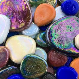 Mixed Glass Pebbles