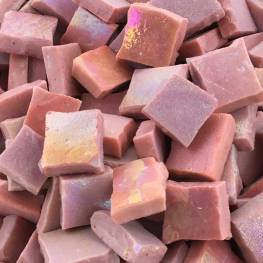Iridescent Mexican Smalti - Pink