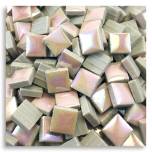 Pearlie Blush,  Tiny Tile, Micro mosaic, tiny ceramic tile, High fired Porcelain, Mini tile, Micro collection, 3/8"