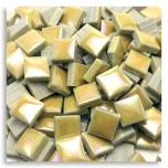 703 Pearlie Yellow, Pearlie Taupe,  Tiny Tile, Micro mosaic, tiny ceramic tile, High fired Porcelain, Mini tile, Micro collection, 3/8", mosaic tile