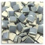 Tiny Tile, Micro mosaic, tiny ceramic tile, High fired Porcelain, Mini tile, Micro collection, 902B Medium Grey tile