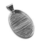 Large Oval Pendant Bezel
