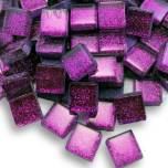 glitter tile, tiny glass tile, glitter babies, Mini tile, Amethyst, 501