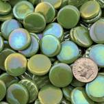 Kismet 18mm Iridized Penny Rounds ~ KPRL11 Kiwi