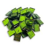 Square Lime Mirror Tile -1/2"